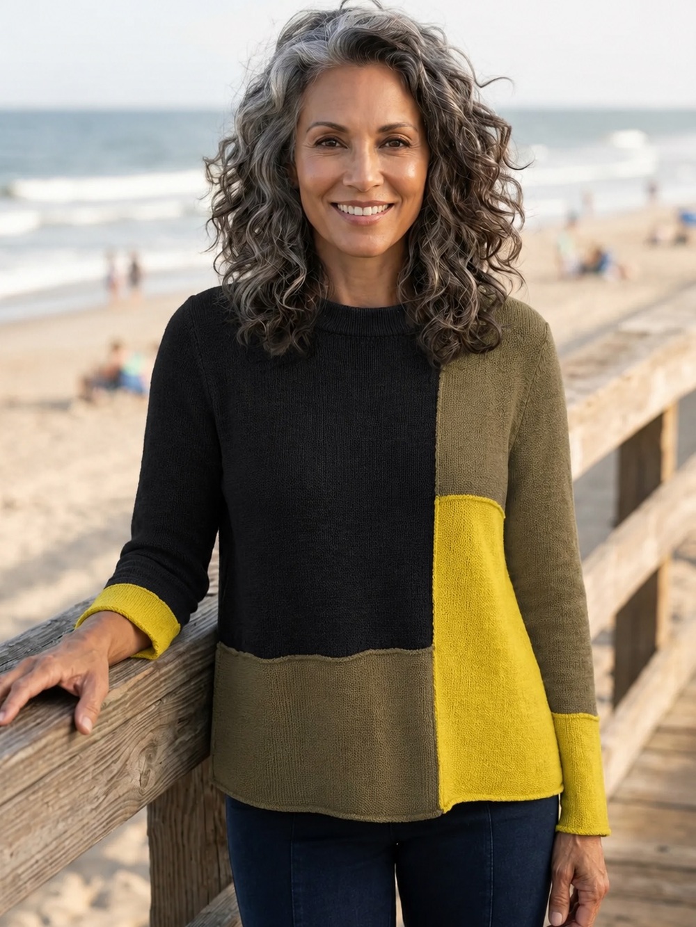 NWT Habitat Clothes To Live In Yin Yang Sweater - Pear